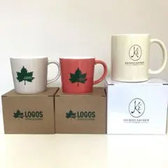 LOGOS マグカップ2個＆MAISON KAYSERマグカップ1個