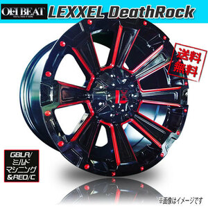 ホイール新品 1本のみ OFFBEAT LEXXEL DeathRock GBLA/ミルドマシニング&RED/C 17インチ 6H139.7 8.5J+20 108.2 業販4本購入で送料無料