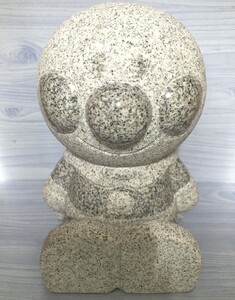 ○ 展示 TAKAO 御影石 スタチュー アンパンマン 石像 園庭 置物 飾り 座姿座像タイプ 18cm 石のアンパンマン インテリア ★