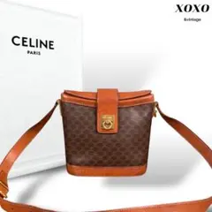 希少品　CELINE ショルダーバッグ バケツ マカダム ガンチーニ