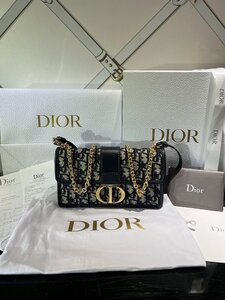 クリスチャンディオール Christian Dior 【美品】 30 Montaigne ショルダーバッグ 小さいサイズ あおいろ M9334UTZQ_M928