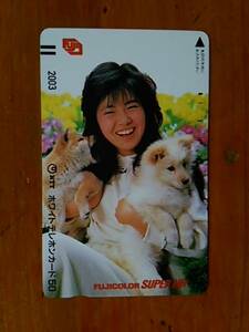 南野陽子　テレホンカード50度　ＦＵＪＩ　フジカラー 即決