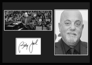 10種類!Billy Joel/ビリー・ジョエル/ロック/ポップ/サインプリント&証明書付きフレーム/BW/モノクロ/ディスプレイ(8-3W)