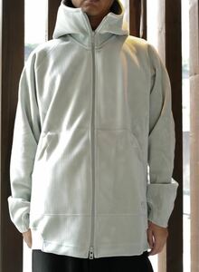 HA851 未着用タグ付き Y-3 adidas VELVET ZIP HOODIE ベルベット ジップ フーディ パーカー sizeXS WONDER SILVER 05/23 IQ1827