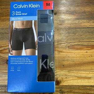  Mサイズ　カルバンクライン ボクサーパンツ マイクロメッシュ3枚セット Calvin klein 匿名配送 ３色セット 送料無料 コストコ