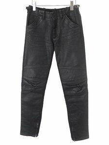 HELMUT LANG ヘルムート ラング 初期 COATED BLACK BIKER DENIM コーティングバイカーデニムパンツ ブラック サイズ：44