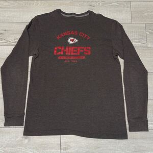 古着 NIKE ナイキ KANSAS CITY CHIEFS カンザス シティ チーフス 長袖Tシャツ ロンT 【M】 グレー 