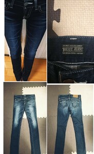 美品　moussy　デニム　スキニー パンツ　ストレッチ有　25