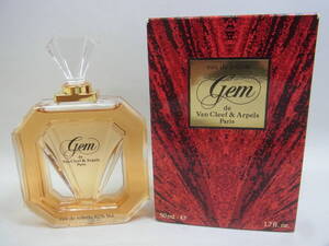 ★香水 Van Cleef & Arpels Gem eau de toilette ヴァンクリーフ&アーペル ジェム オードトワレ 50ml ほぼ未使用 女性用 フレグランス 佐60