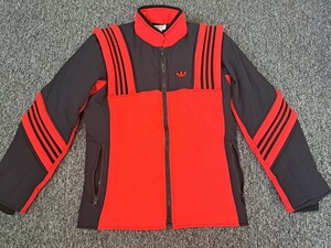 アディダス デサント製 ヴィンテージ 中綿ジャケット adidas DESCENT ブラック レッド 黒 赤 size M ほぼデッドストック 希少 レアモデル