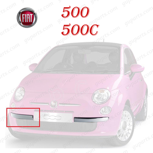 FIAT フィアット クローム メッキ トリム モール 右 500 500C 31209 31212 31214 735455056 2007～ フロント バンパー ボディキット