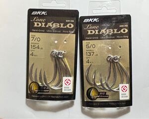 マグロ・大物用フック　未使用新品　BKK製Lone DIABLO #5/0、#7/0