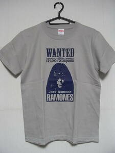 即決★新品バンドＴシャツ★ラモーンズ★RAMONES★JOEY RAMONE★ライトグレーボディ×ネイビープリント★160(YOUTH:M)/S/M/L/XLサイズ