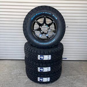 BFグッドリッチ225/75R16◆16×5.5J+22◆《CST ZERO-1HYPER J》スズキジムニー　グロスブラックJBJA 4本　ホワイトレター KO2 ハイパー