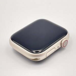 中古品 Apple Watch Series7 45mm MKJQ3J/A スターライトアルミニウム GPS + Cellular A2478 アップルウォッチ
