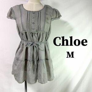 Chloe クロエ レース フリル チュニック ワンピース 10d11