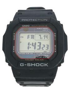 CASIO◆ソーラー腕時計_G-SHOCK/デジタル/ラバー/BLK