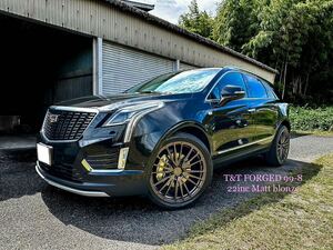 22インチ 4本セット T&T forged 鍛造ホイール キャデラック 全車種に対応 XT4 XT5 XT6 CTS CT6 CT5 ATS 等にオーダーで作製 pcd120 6穴