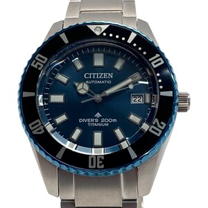 ☆☆ CITIZEN シチズン プロノマスター 35周年記念限定 MARINE NB6026-56L ブルー 自動巻き メンズ 腕時計 箱有 やや傷や汚れあり