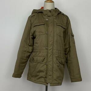 Z0985 GAP KIDS ギャップキッズ アウター コート ミリタリー風 ジャケット 160 万能 お洒落 アウトドア 子供服 コットン100％ USED 古着