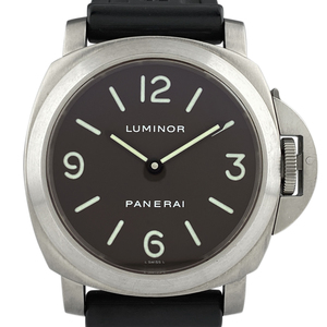 オフィチーネパネライ OFFICINE PANERAI ルミノールベース PAM00116 腕時計 SS ラバー 手巻き メンズ 【中古】