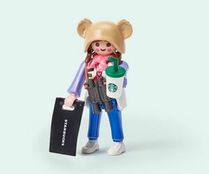 [海外限定] playmobil プレイモービル コラボ 韓国スタバ限定 Starbucks 2024 スタバ ニナ 71782