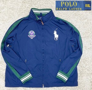 【2015ウインブルドンモデル★大きいサイズXXL】美品 POLO RALPH LAUREN フード付きジャージ/トラックジャケット◆ポロラルフローレン (11)