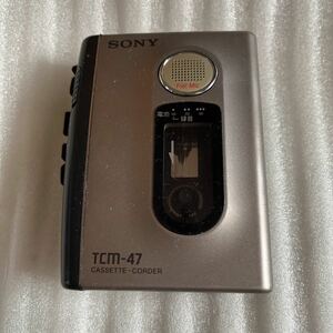 SONY ソニー カセットテープレコーダー TCM-47 カセットレコーダー カセットテープ プレーヤー ウォークマン walkman 動作未確認