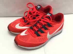 NIKE スニーカー レディース 24cm 蛍光レッド AIR ZOOM SPEED RIVAL6 880553-601 ナイキ 24102102