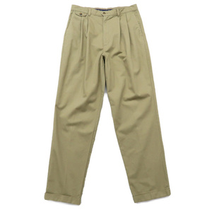 古着 ドッカーズ DOCKERS チノパンツ ツータック スラックス ベージュ サイズ表記：W34L34　gd44235