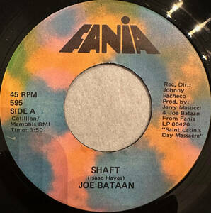 ■1972年 US盤 オリジナル Joe Bataan - Shaft / El Regreso 7”EP 595 Fania Records