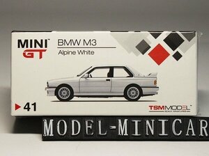 ▲超希少！MINIGT 1/64 BMW E30 M3 白 新品 TSM MINI GT