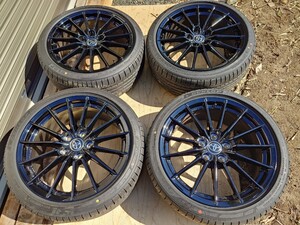 GRヤリス　RZ純正　ホイール　タイヤ　セット　ほぼ新車外し　ENKEI 18インチ 114.3 8J +45　DUNLOP SP SPORT MAXX 050 225/40R18