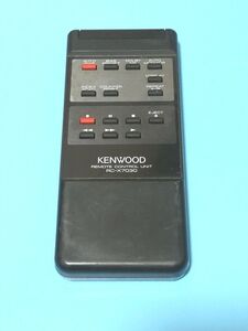 ★☆529k11　除菌済　KENWOOD ケンウッド カセットデッキリモコン RC-X7030 KX-7030 赤外線発光確認済☆★