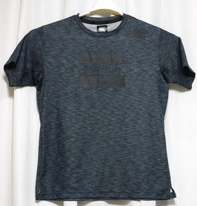 ☆美品 CANTERBURY カンタベリー メンズ 半袖Tシャツ チャコール サイズL(170～180)WORKOUT TEE RP39028