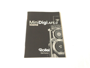 【ROLLEI MINI DIGITAL 説明書】