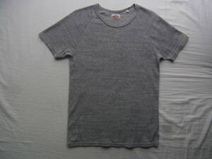 HOLLYWOOD RANCH MARKET 　ハリウッドランチマーケット 　ストレッチコットン素材　半袖Tシャツ　サイズ 3/L 日本製 杢グレー