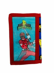 NEW Mighty Morphin Power Rangers Trifold Wallet Red Ranger Avon NOS 海外 即決