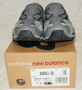 ニューバランス new balance SM820J GN GRAY / NAVY ウォーターシューズ 未使用 元箱