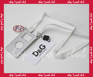 D&G＊ドルガバ【DP0041】カーフ＊ipodケース＊白＊展示品