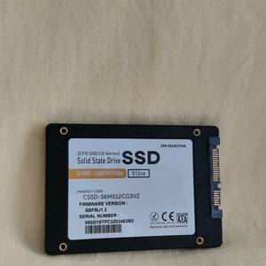 【3483M2】CFD CSSD-S6M512CG3VZ SSD 512GB
