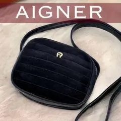 極美品❣️ AIGNER　アイグナー　ショルダーバッグ カメラバッグ スエード