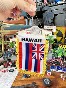 ハワイ州旗　ミニサイズ　バナー　ミニフラッグ ■ アメリカン雑貨 アメリカ雑貨