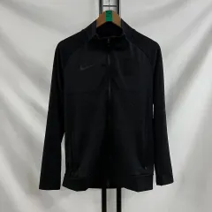 【雷市場（ポンジャン）商品韓国直送】 純正品/ M NIKE(ナイキ) サッカー 韓国国家代表 22 ／ 24 選手用支給用 ドライフィット ブラック ジップアップ