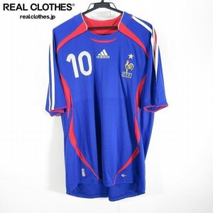 ☆adidas/アディダス フランス代表 2006年 サッカー ユニフォーム #10 ZIDANE/ジダン/2XO /UPK