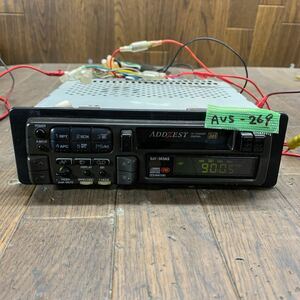 AV5-269 激安 カーステレオ テープデッキ ADDZEST BAY-363AS 0050543 カセット FM/AM 簡易動作確認済み 中古現状品