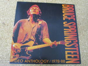 ◎Bruce Springsteen　ブルース・スプリングスティーン★Video Anthology 1978-88/日本レーザーディスク Laserdisc 盤☆シート