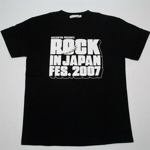 [cc]/ 未使用品 Tシャツ /『ROCK IN JAPAN FES. 2007 / Sサイズ / 黒』/ ロック・イン・ジャパン・フェスティバル