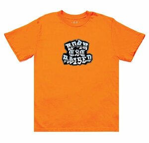 BornxRaised (ボーンアンドレイズド) Tシャツ BORN X RAISED + CSC BLOCKHUGGERS TEE Orange オレンジ (XL) スケボー SKATE SK8