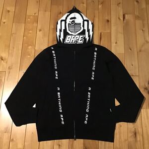 BAPE Motor sport フルジップ パーカー Mサイズ black a bathing ape BAPE full zip hoodie エイプ ベイプ アベイシングエイプ w9al